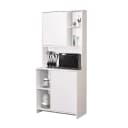 HTI-Living Hochschrank Malin Weiß Küchenschrank mit 2 Fächern Bild 1