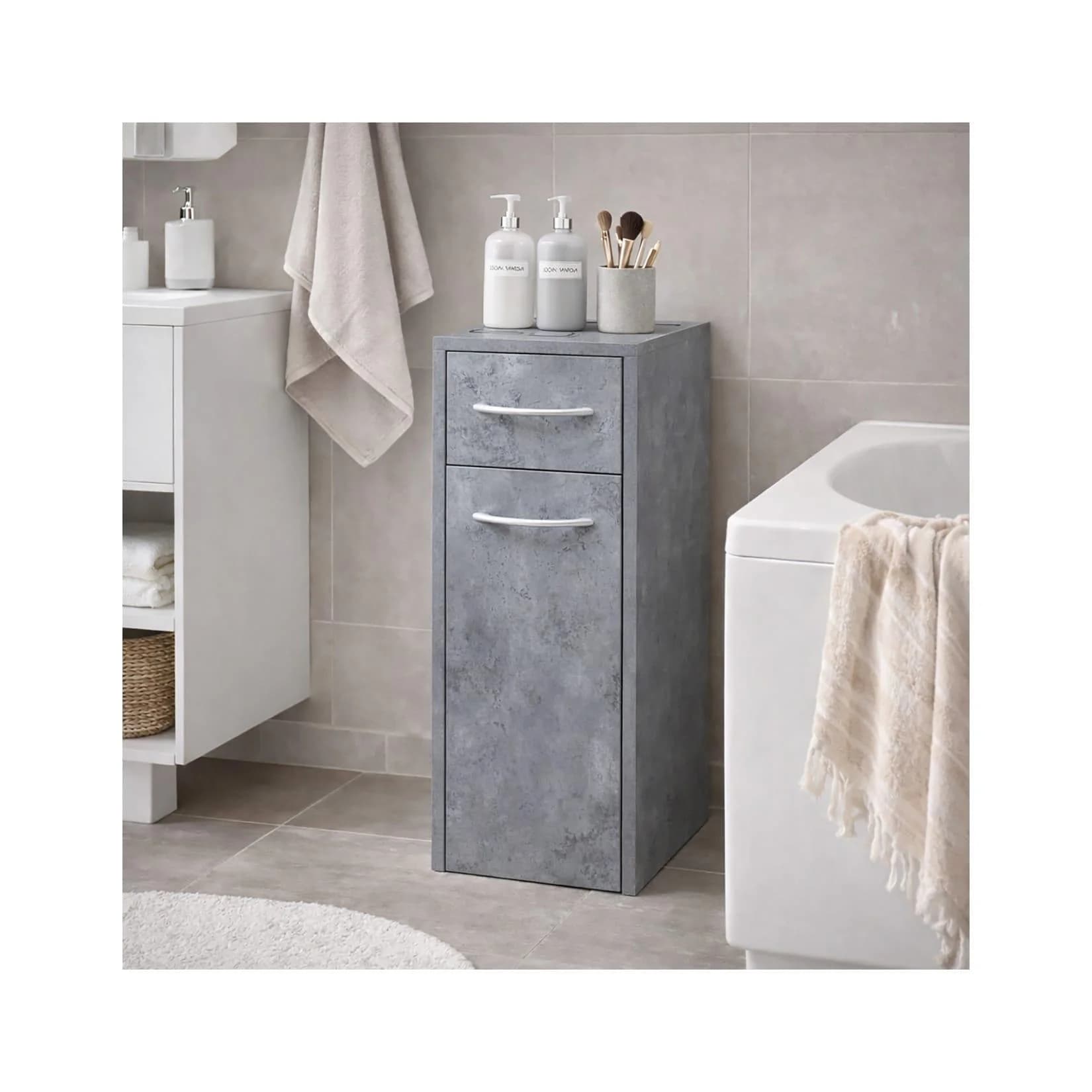 HTI-Living Midischrank Thekla Beton Nischenschrank schmal