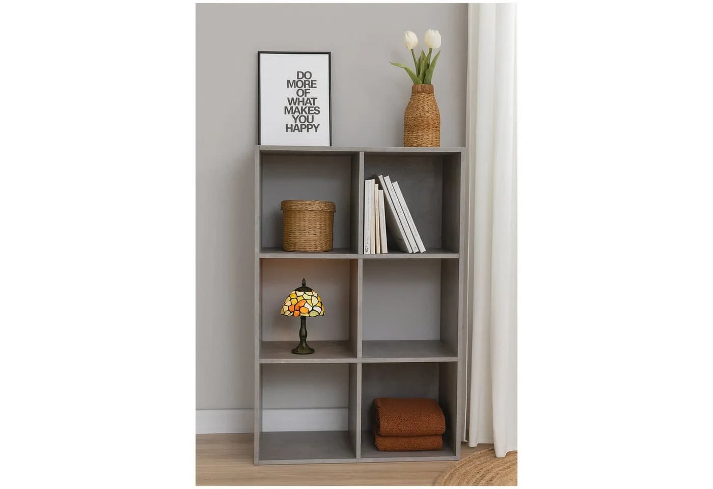 HTI-Living Standregal Thekla Beton 6 Regalfächer Modern - Bild 2