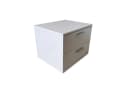 HTI-Living Nachtschrank Weiß mit 2 Schubladen Nina Bild 1