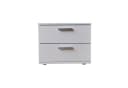 HTI-Living Nachtschrank Weiß mit 2 Schubladen Nina Bild 2