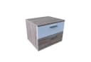 HTI-Living Nachtschrank Nina Weiß 2 Schubladen Modern Bild 1