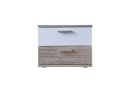 HTI-Living Nachtschrank Nina Weiß 2 Schubladen Modern Bild 2