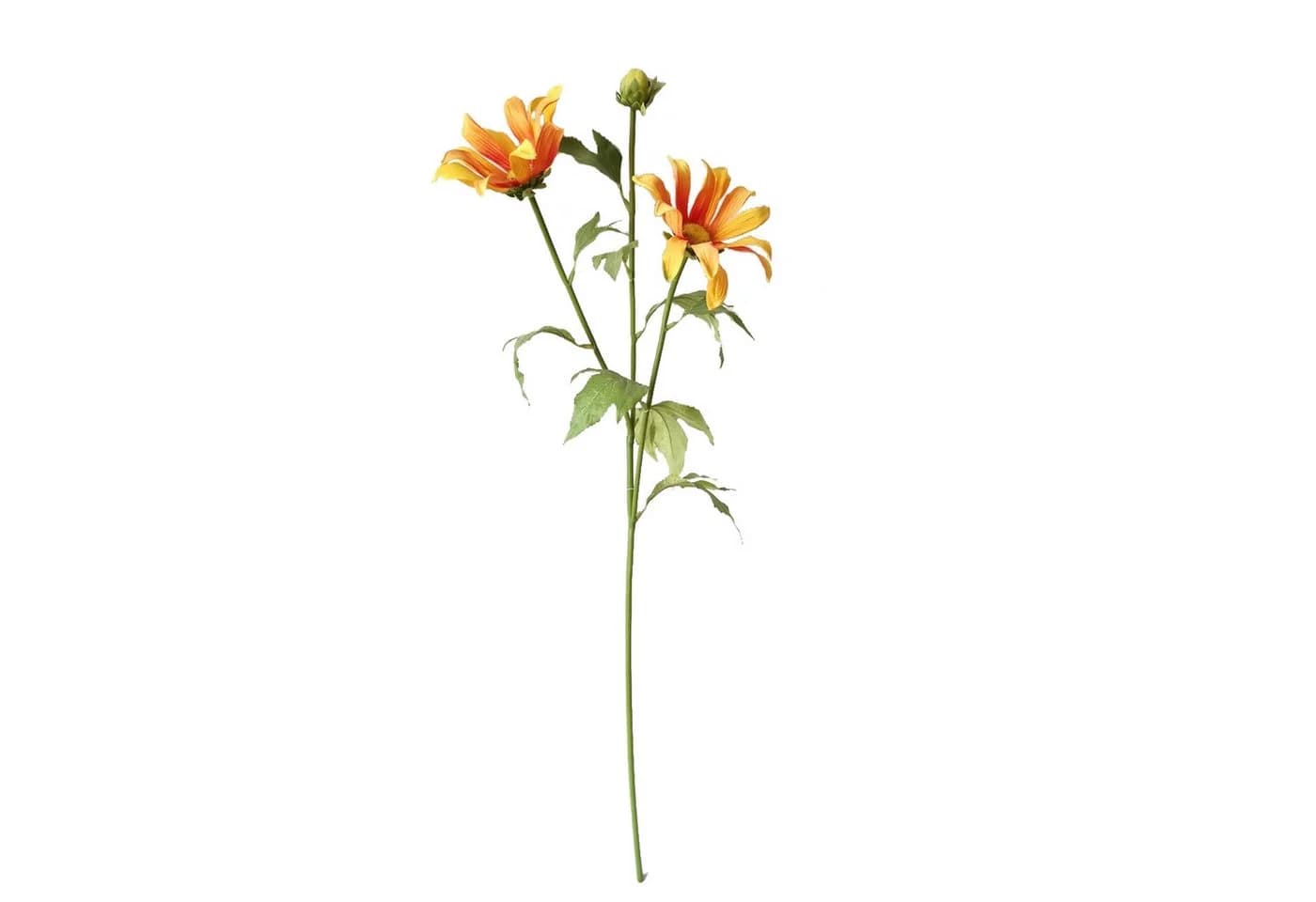 HTI-Living Kunstblume Chrysantheme Orange 74 cm - Bild 2