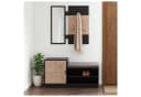 HTI-Living Garderobe Dana mit Schuhbank Schwarz Bild 1