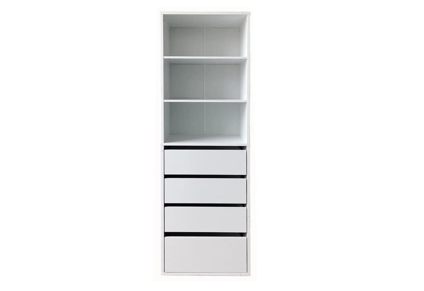 HTI-Living Kommode Nina 4 Schubladen 3 Regalfächer Weiss - Bild 2