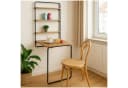 HTI-Living Wandklapptisch 3 in 1 Cora Küchentisch Schreibtisch Beige/Schwarz Bild 3