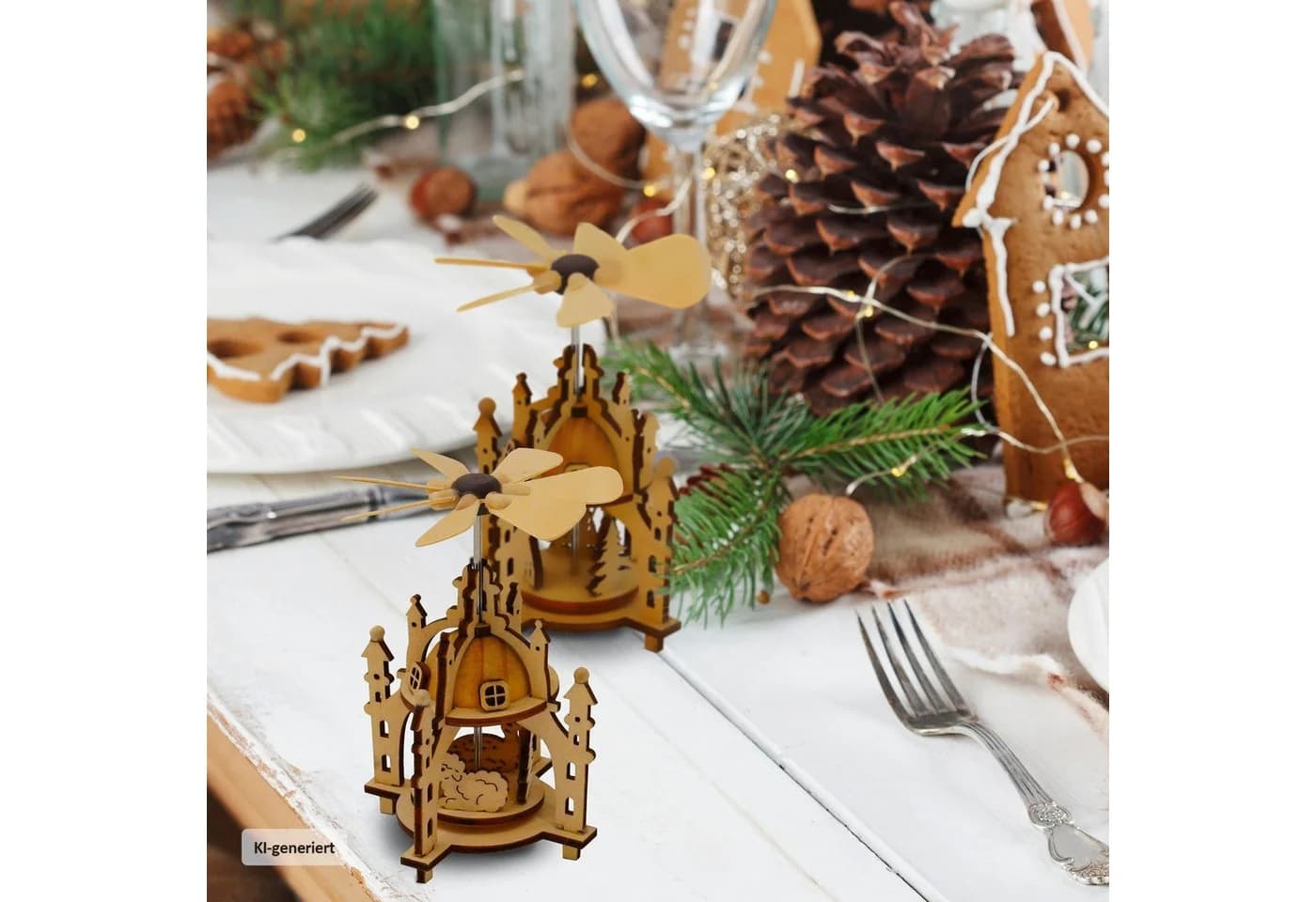 HTI-Living Weihnachtspyramide Wärmespiel Tischpyramide