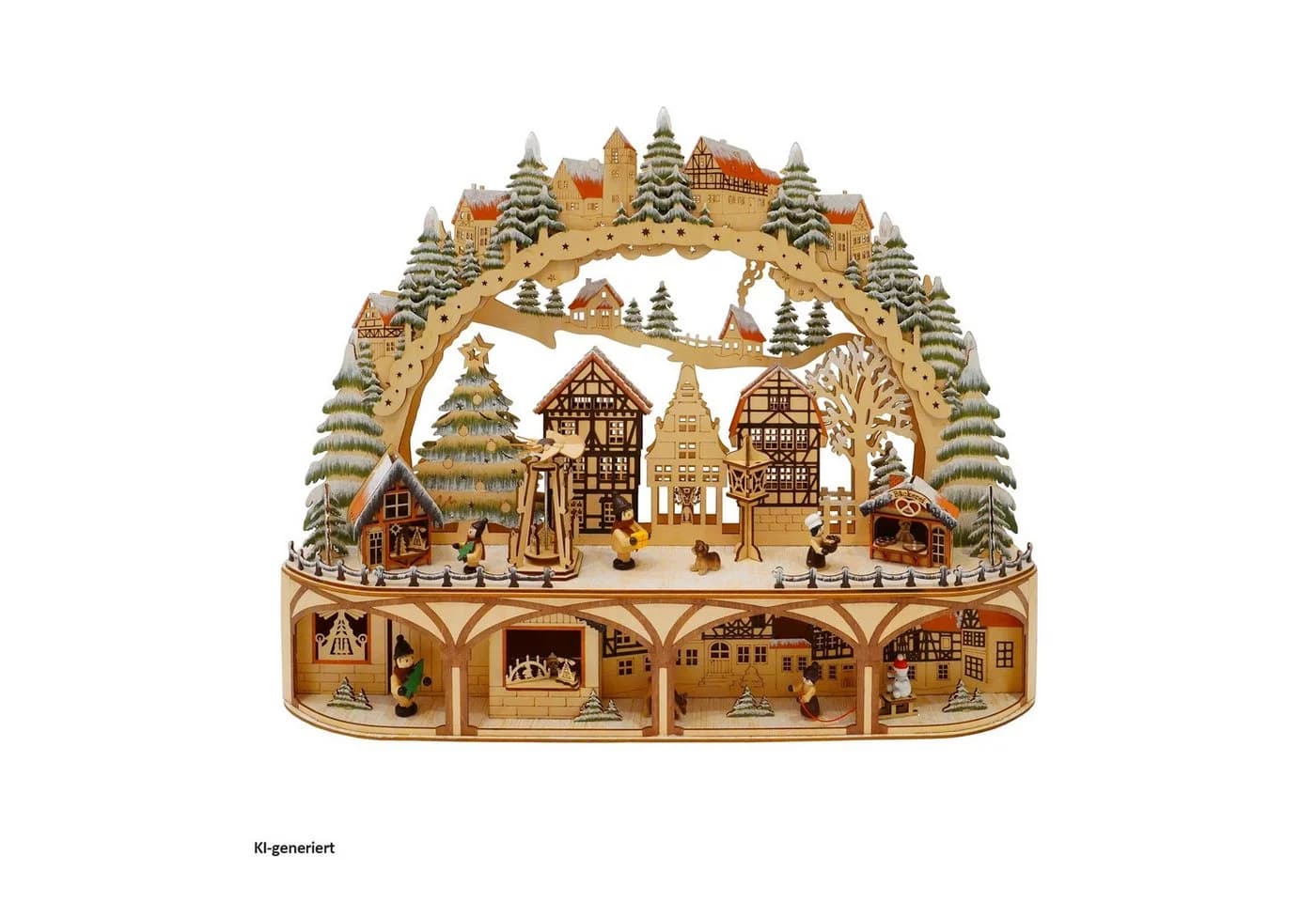 HTI-Living Schwibbogen LED Weihnachtsmarkt - Bild 2