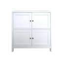 HTI-Living Kommode Hayet Weiß 4 Fächer Landhausstil Bild 1