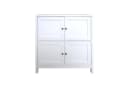 HTI-Living Kommode Hayet Weiß 4 Fächer Landhausstil Bild 3