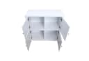 HTI-Living Kommode Hayet Weiß 4 Fächer Landhausstil Bild 4