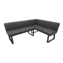 HTI-Living Esszimmerbank Vemal Kunstleder Retro Braun Bild 2