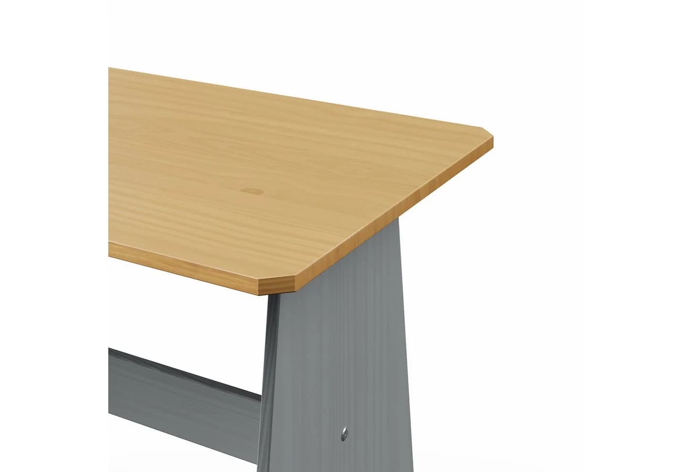 HTI-Living Eckbankgruppe Marija 3-tlg. Grau/Natürlich Landhausstil - Bild 4
