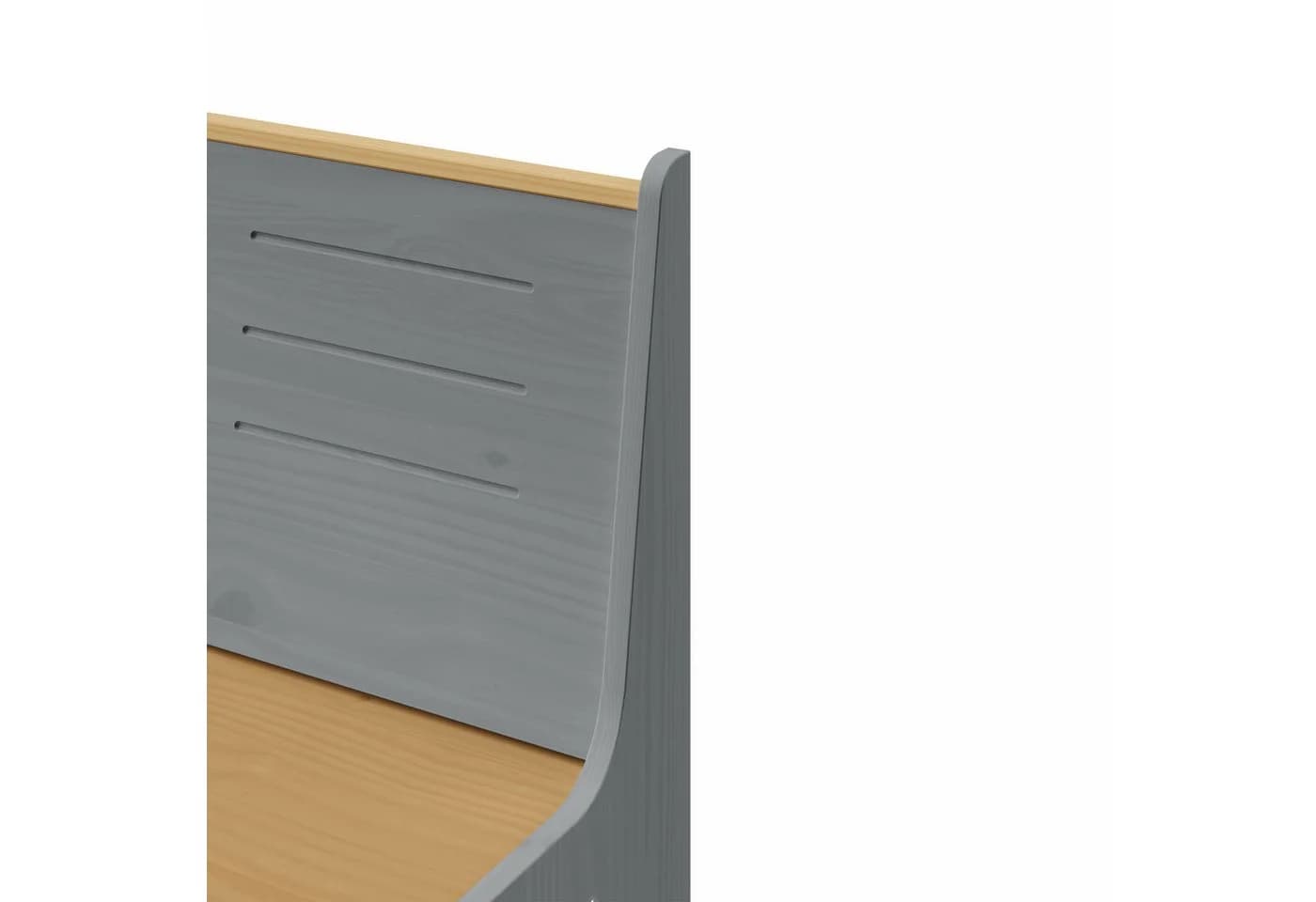 HTI-Living Eckbankgruppe Marija 3-tlg. Grau/Natürlich Landhausstil - Bild 5
