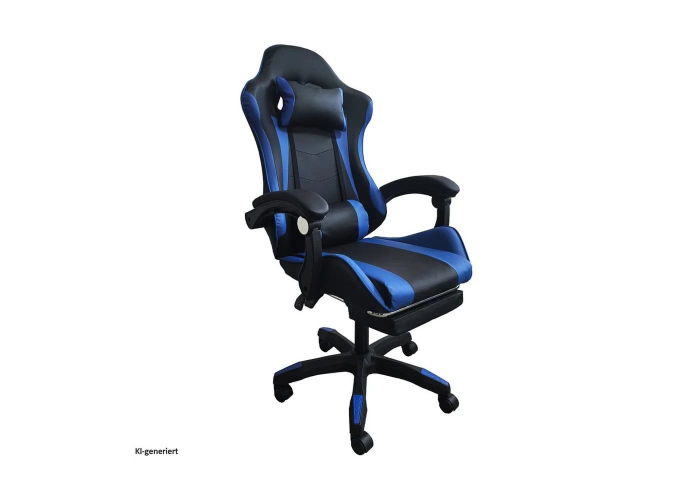 HTI-Living Gaming-Stuhl Krit Relax Schwarz-Blau mit Fußstütze - Bild 2