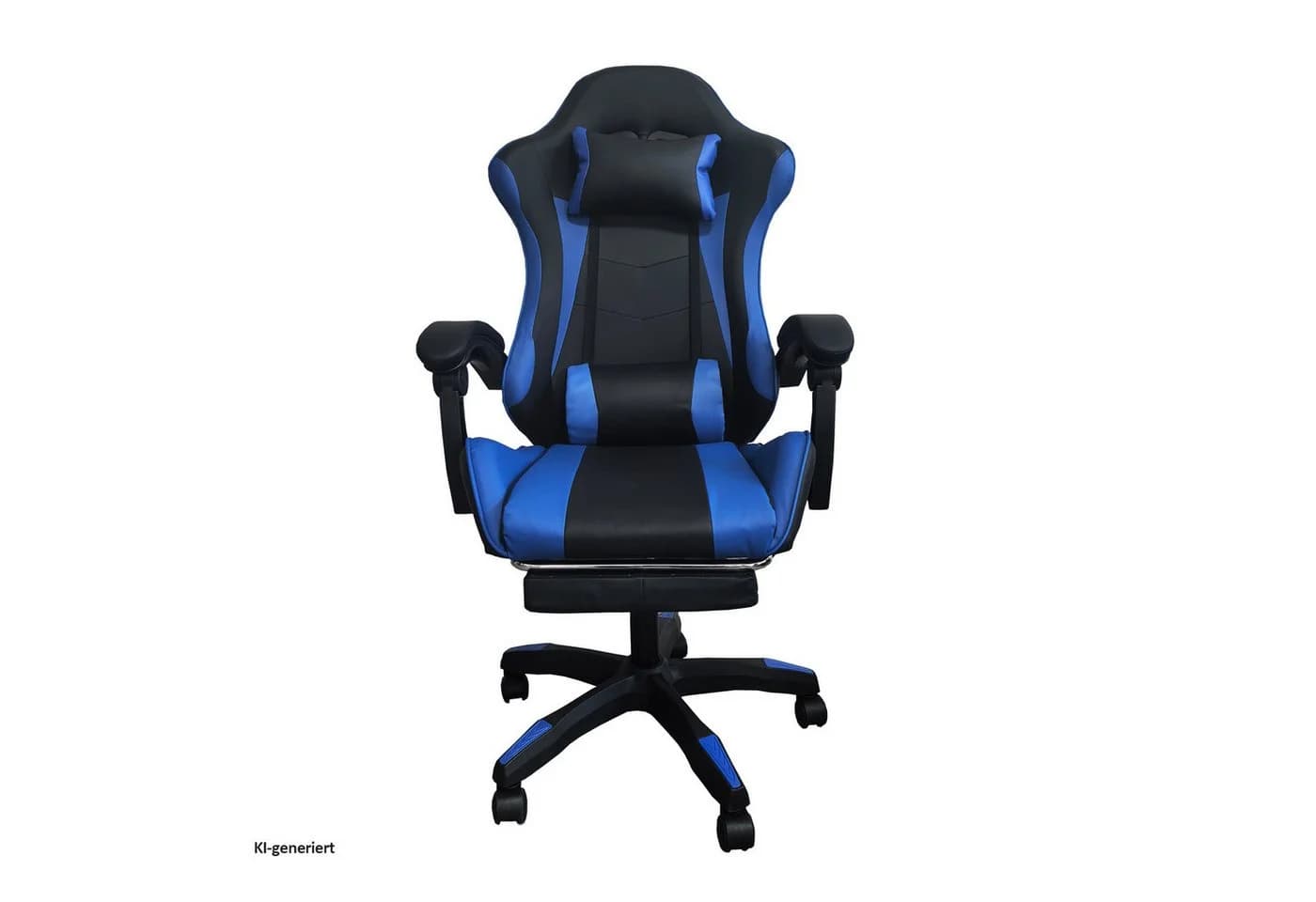 HTI-Living Gaming-Stuhl Krit Relax Schwarz-Blau mit Fußstütze - Bild 4