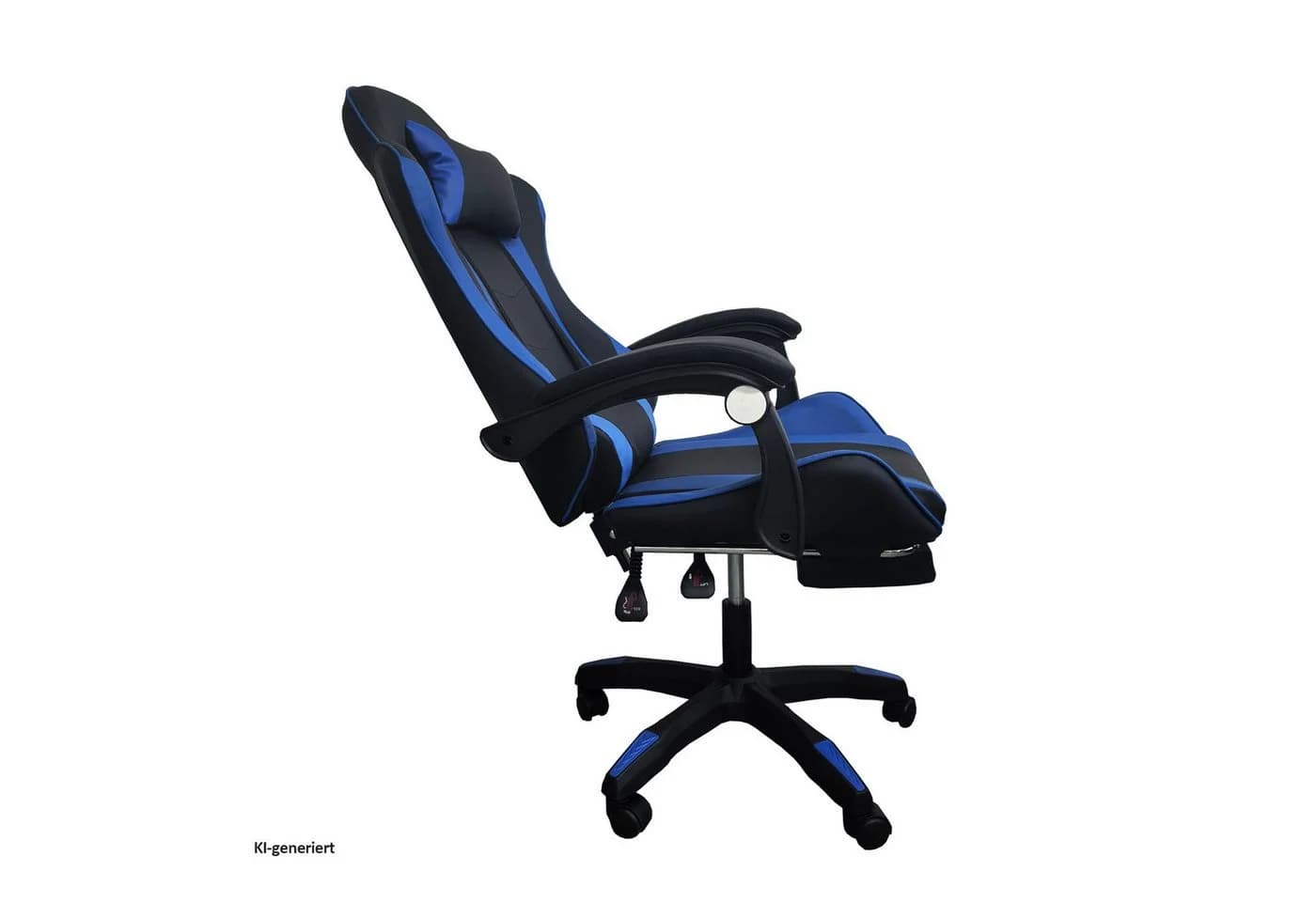 HTI-Living Gaming-Stuhl Krit Relax Schwarz-Blau mit Fußstütze - Bild 5