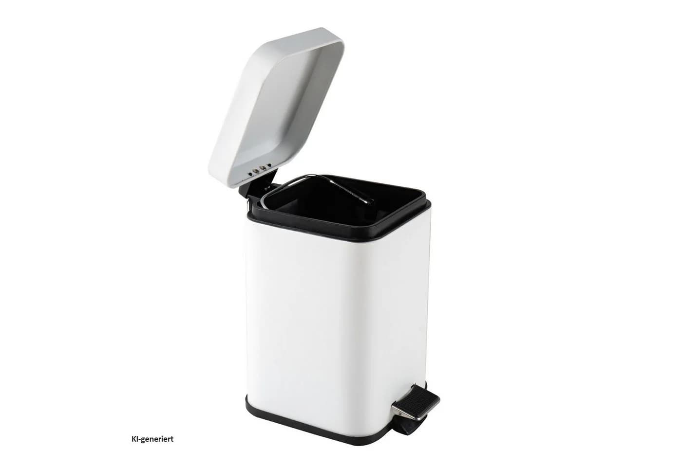 HTI-Living Kosmetikeimer Weiß mit Soft-Close Deckel & Trittmechanismus