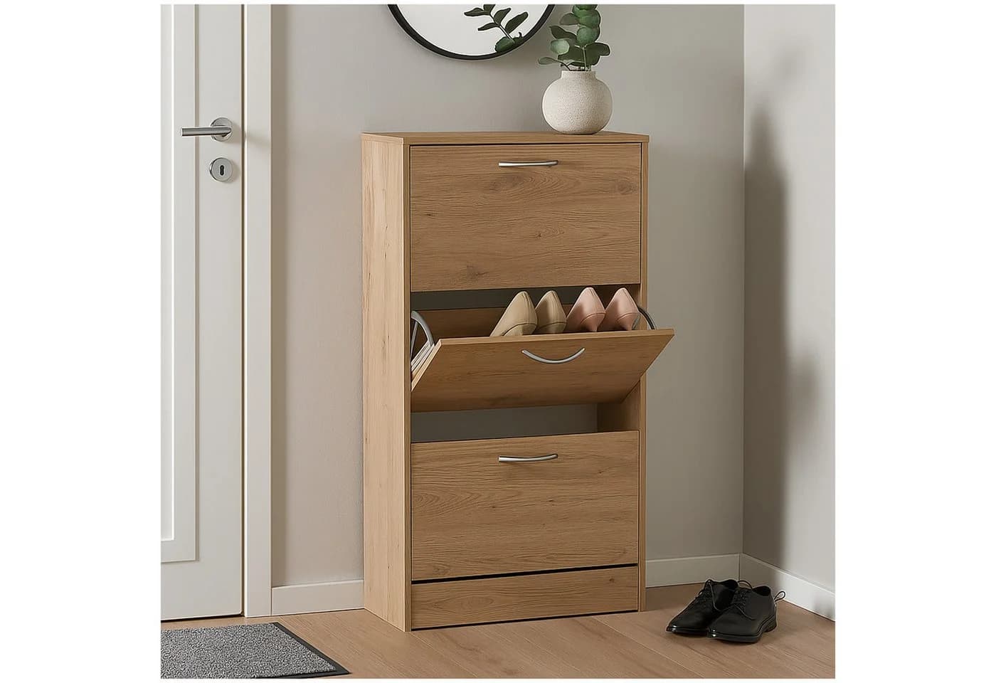 HTI-Living Schuhschrank Thekla in Eiche-Optik - Bild 3