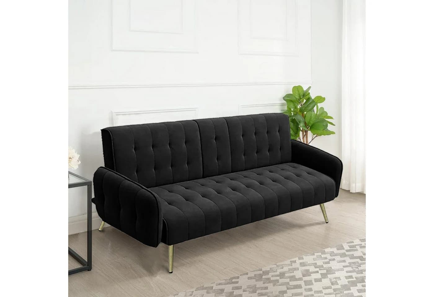 HTI-Living Schlafsofa Velvet Eris Zweisitzer mit Becherhalter - Bild 5