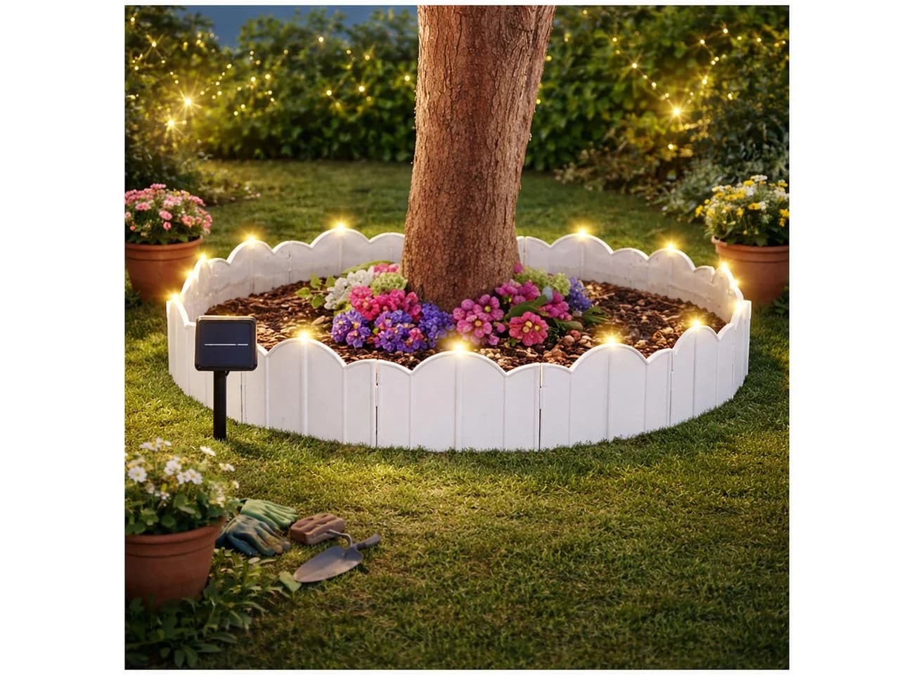 HTI-Living Beetbegrenzung mit Solarbeleuchtung - Bild 2
