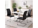 HTI-Living Esszimmerstuhl SallyC 4er-Set Schwarz Kunstleder Bild 2