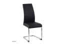 HTI-Living Esszimmerstuhl SallyC 4er-Set Schwarz Kunstleder Bild 5