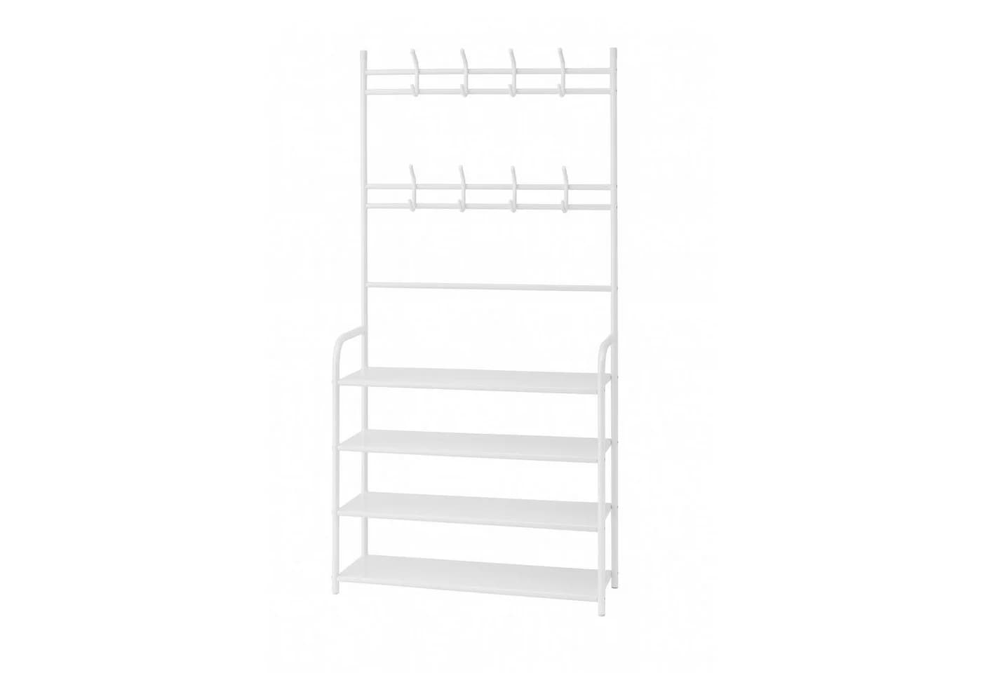 HTI-Living Garderobe mit Schuhregal Multifunktional Weiß