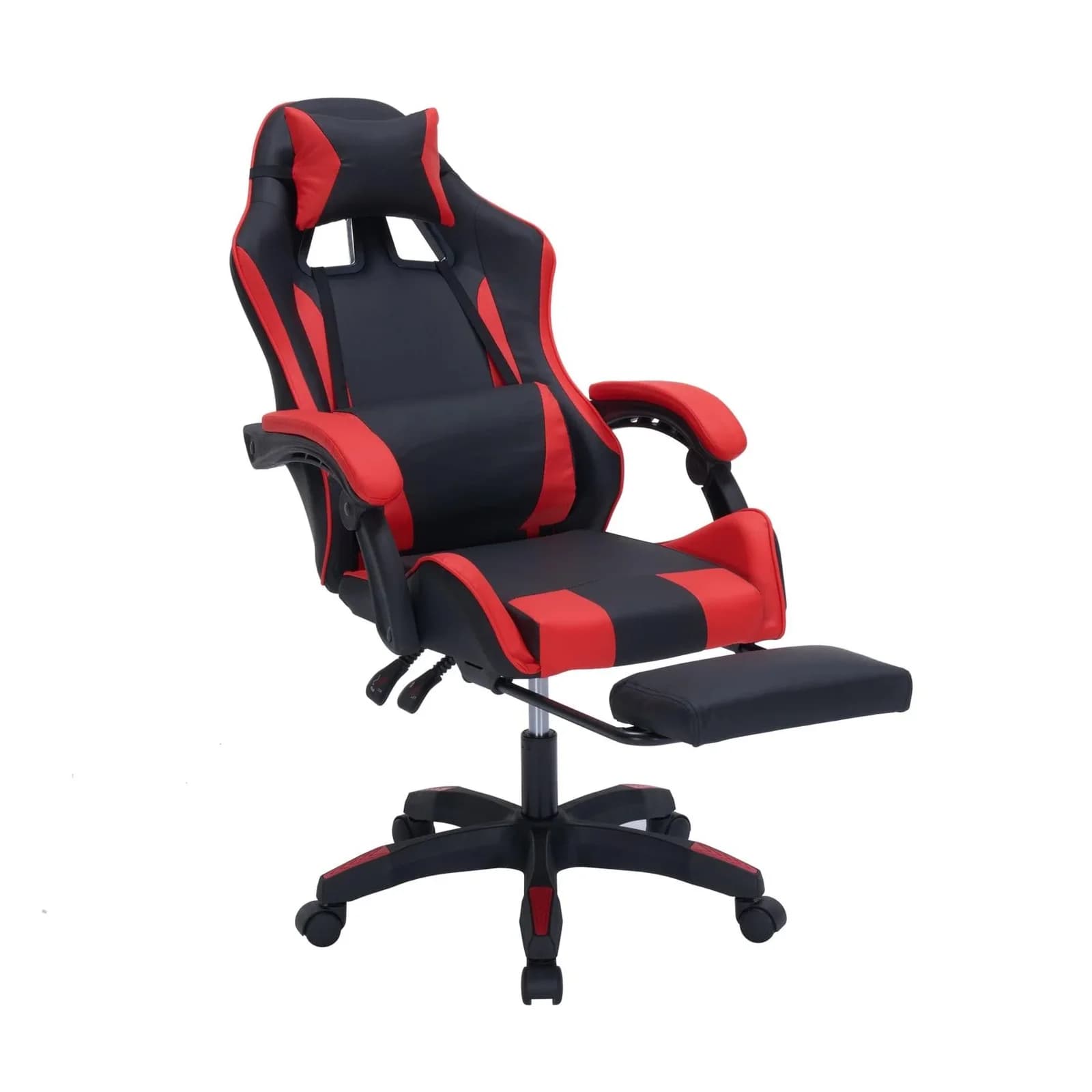 HTI-Living Gaming Stuhl Krit Eco Schwarz-Rot Höhenverstellbar