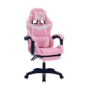 HTI-Living Gaming Stuhl Krit Eco Pink-Weiß mit Kippfunktion Bild 1