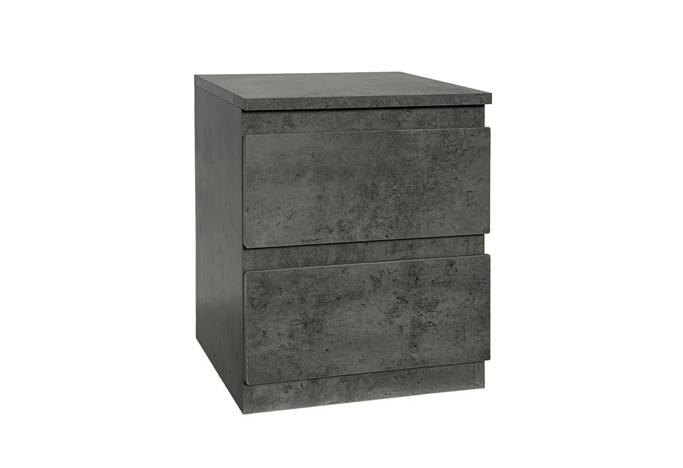 HTI-Living Nachtkommode mit 2 Schubladen Grau Modern - Bild 4