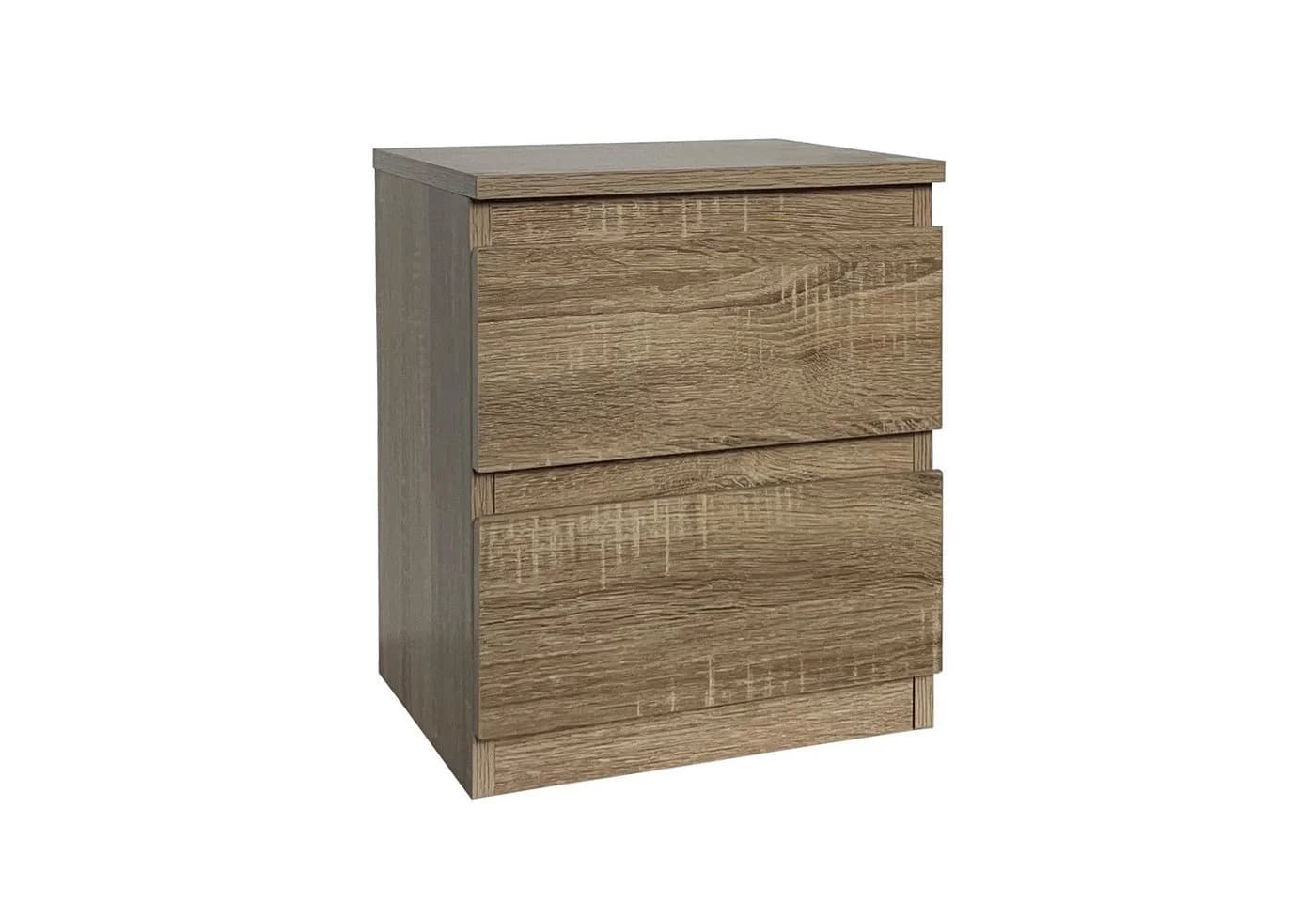 HTI-Living Nachtkommode mit 2 grifflosen Schubladen Beige - Bild 2