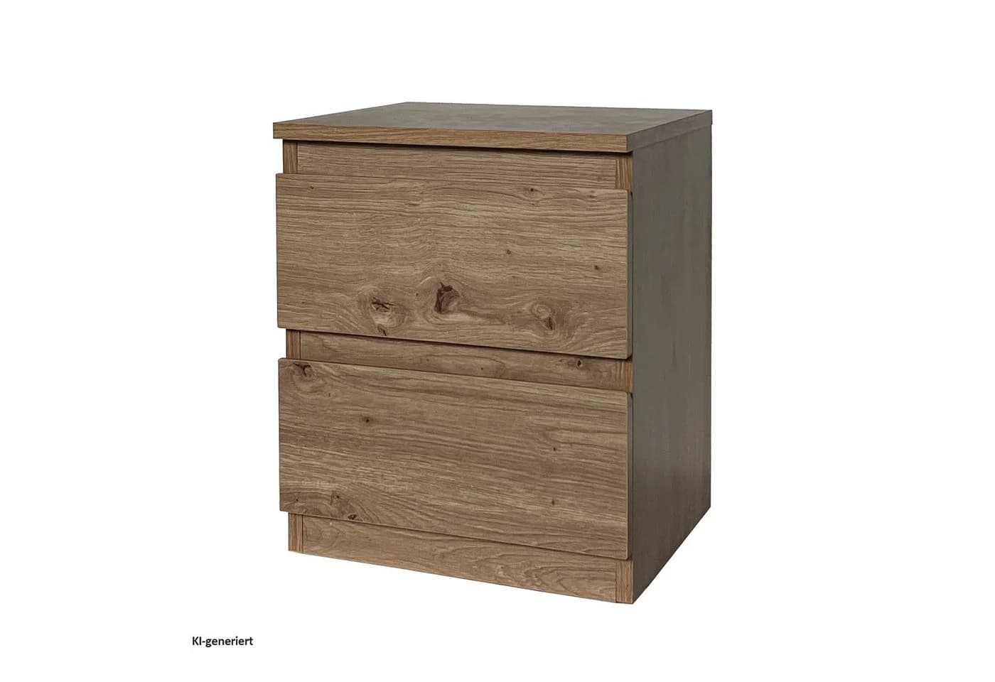 HTI-Living Nachtkommode 2 grifflose Schubladen Braun - Bild 2