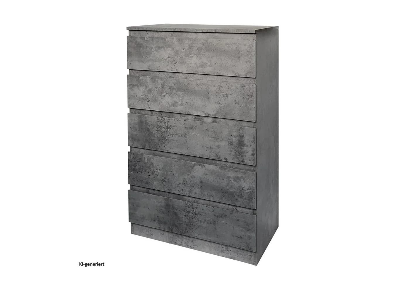 HTI-Living Kommode Thekla 5 Schubladen Beton Modern - Bild 2