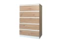 HTI-Living Kommode Thekla 5 Schubladen Weiß-Artisaneiche Modern Bild 2