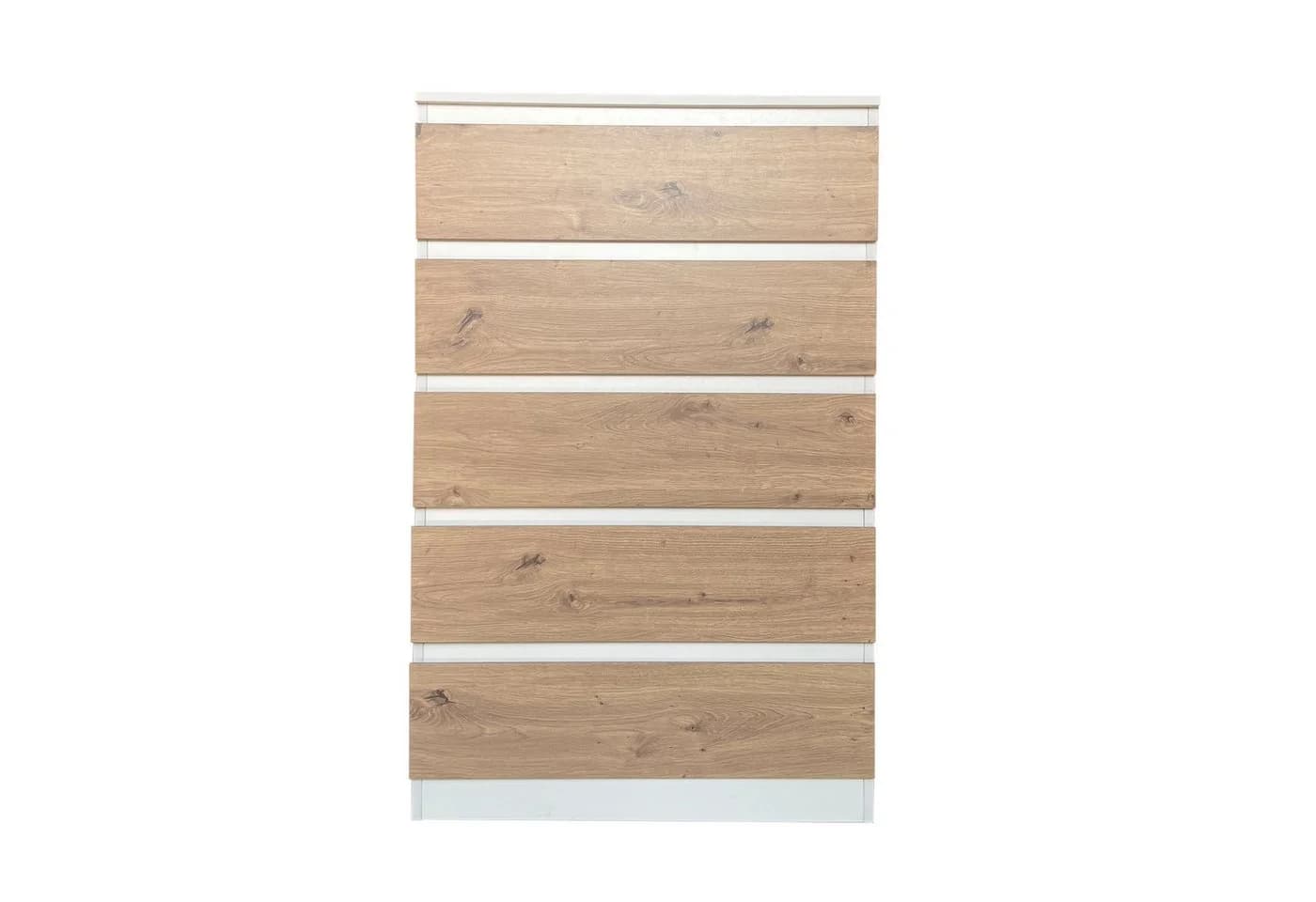 HTI-Living Kommode Thekla 5 Schubladen Weiß-Artisaneiche Modern - Bild 4