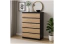 HTI-Living Kommode Thekla 5 Schubladen Schwarz Modern Bild 1