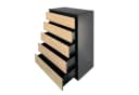 HTI-Living Kommode Thekla 5 Schubladen Schwarz Modern Bild 3