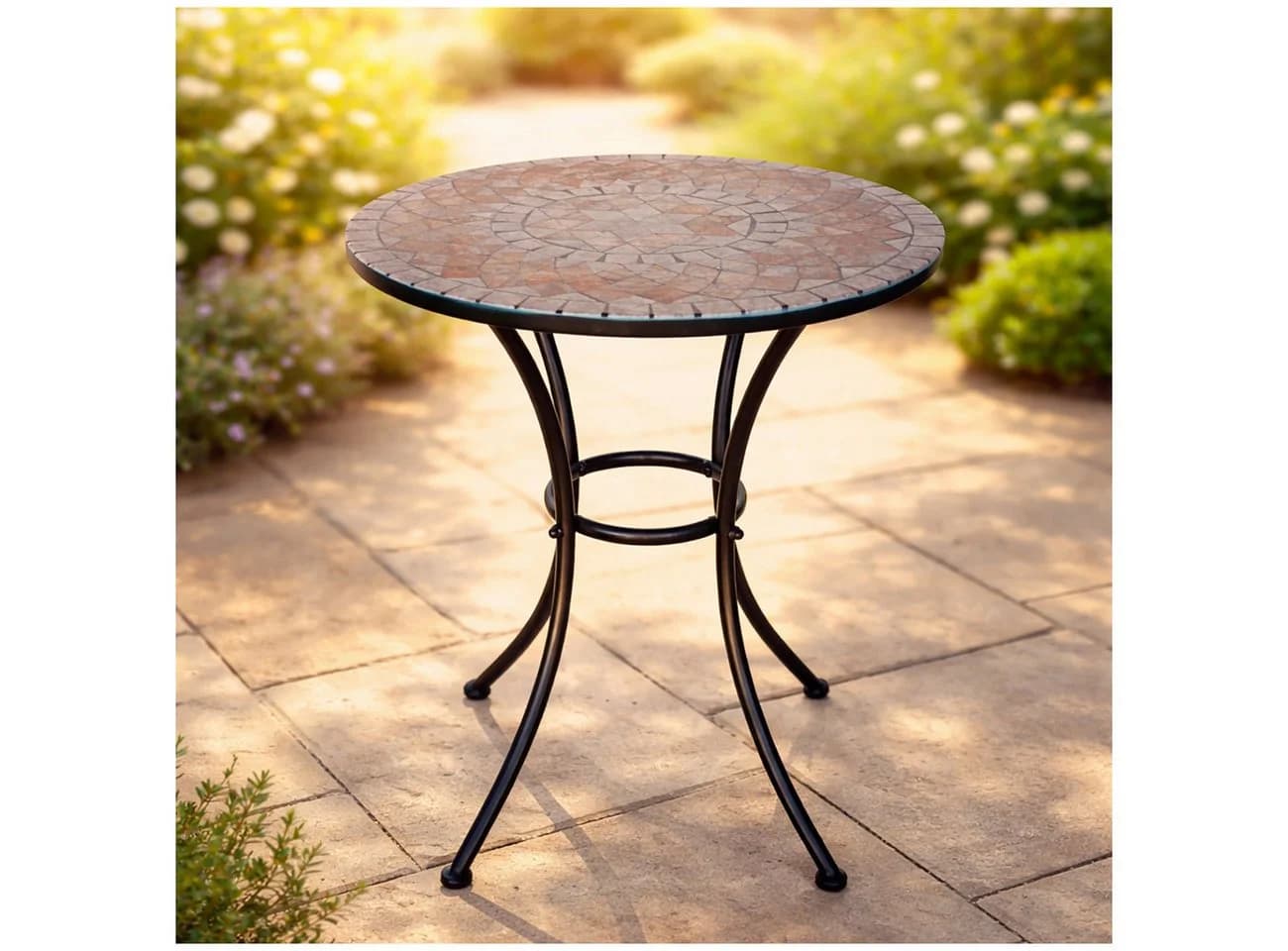HTI-Living Gartentisch Marocco Braun Metall - Bild 2