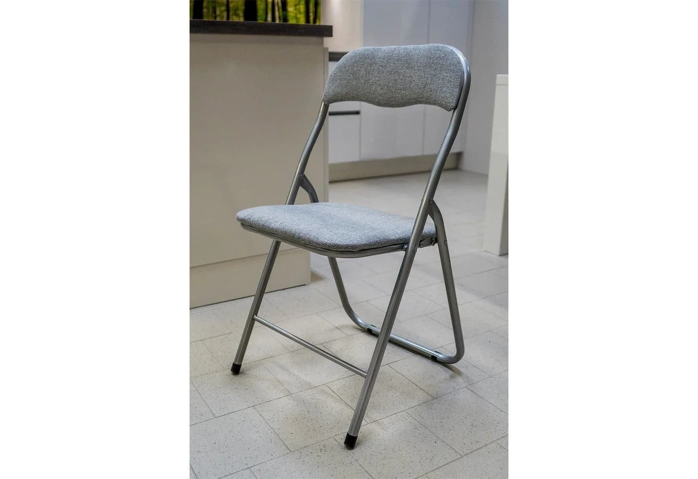 HTI-Living Klappstuhl 2er Set Dima Fabric Grau Küchenstuhl Eventbestuhlung