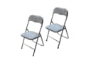 HTI-Living Klappstuhl 2er Set Dima Fabric Grau Küchenstuhl Eventbestuhlung Bild 2
