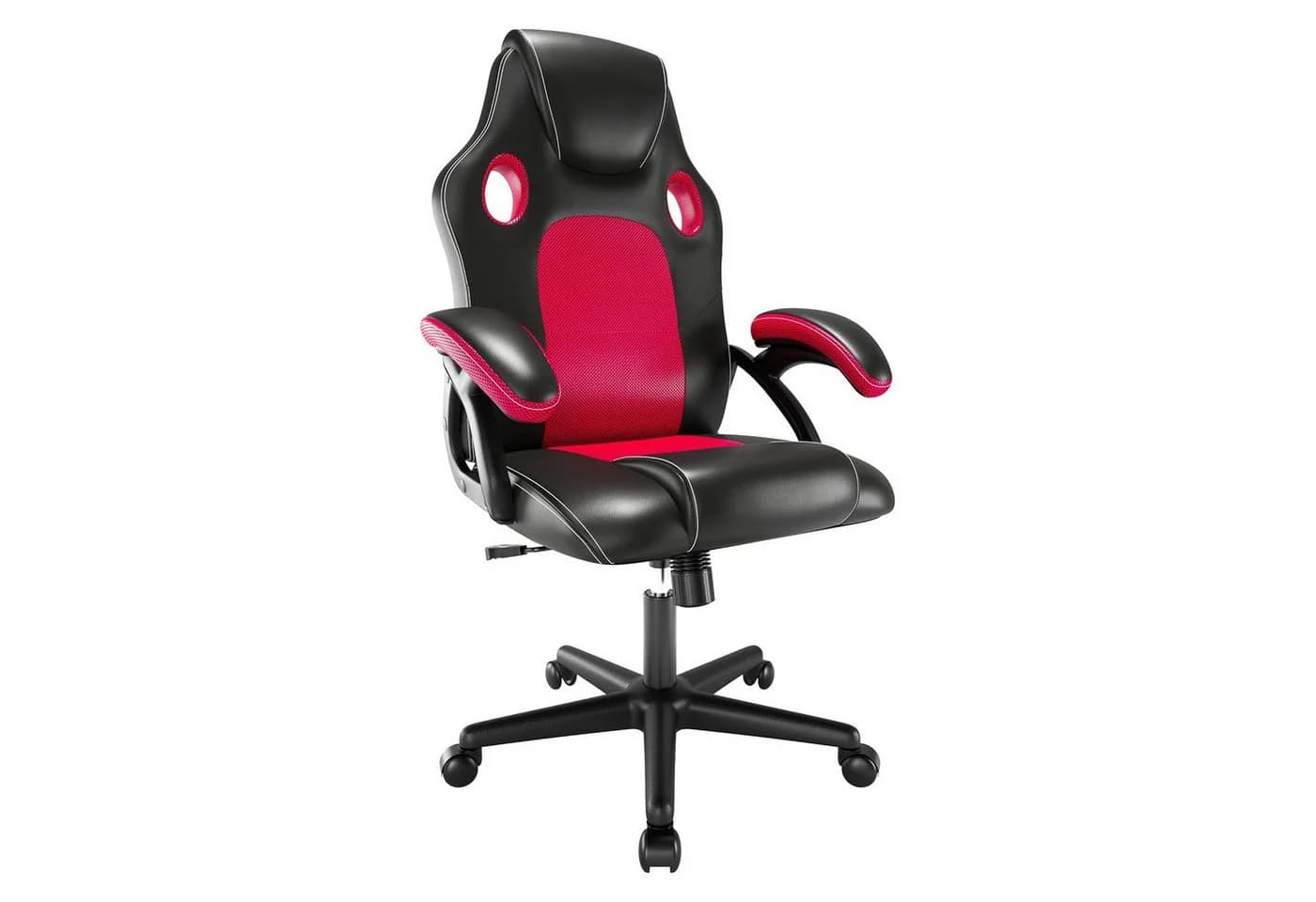 HTI-Living Drehstuhl ECO Daytona Rot - Höhenverstellbarer Bürostuhl mit Rollen - Bild 4