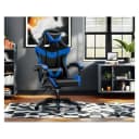 HTI-Living Drehstuhl Schwarz/Blau Krit Power Gaming Stuhl Bild 1