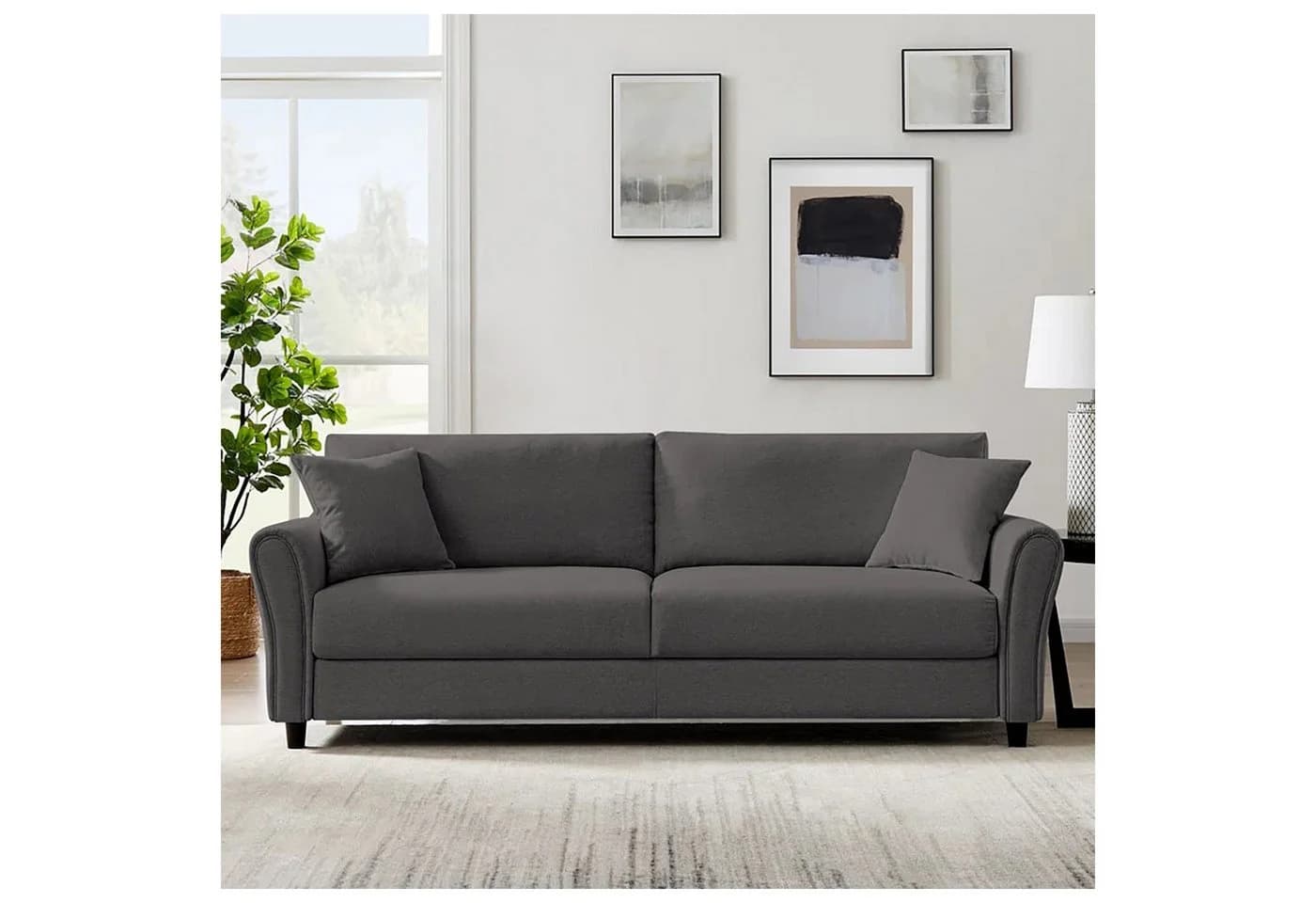 HTI-Living Sofa Valeria Grau 2-Sitzer Couch - Bild 2