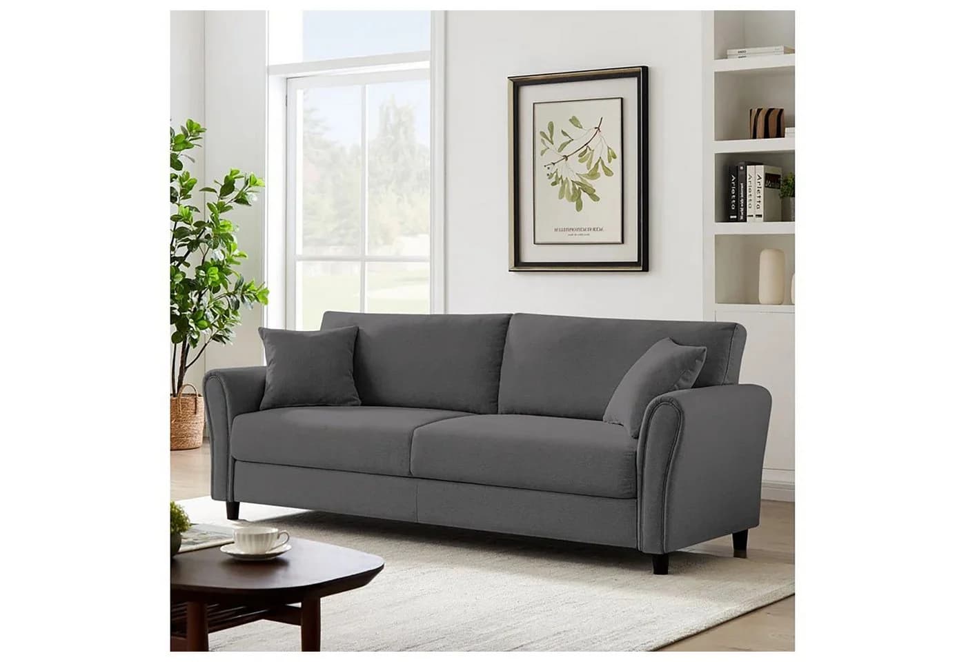 HTI-Living Sofa Valeria Grau 2-Sitzer Couch - Bild 4