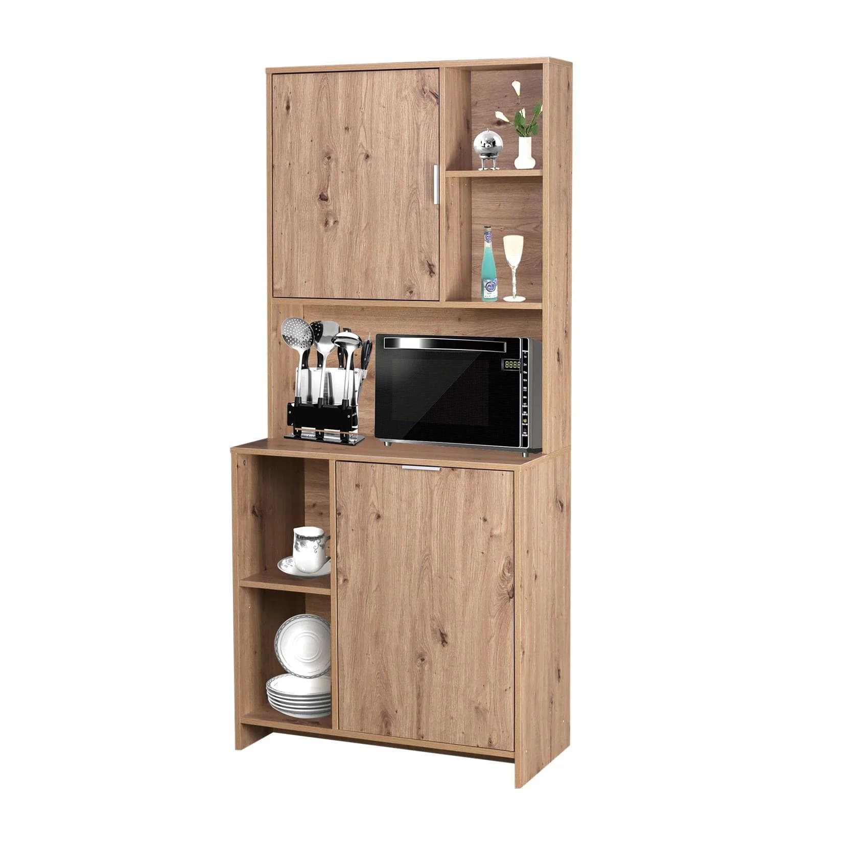 HTI-Living Hochschrank Küchenschrank Malin Eiche-Optik