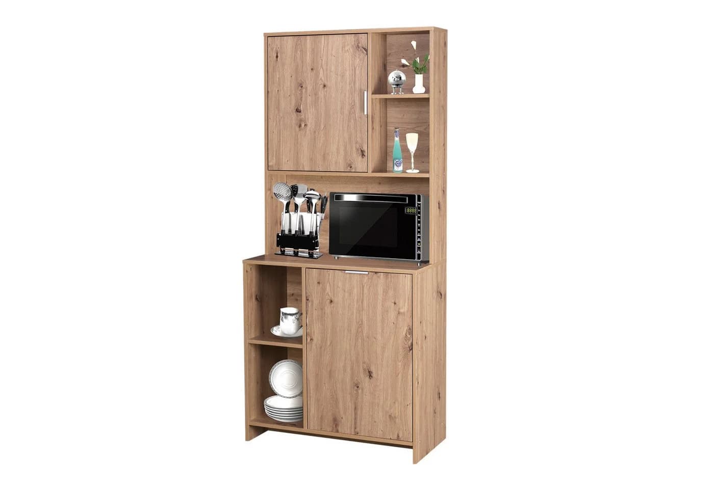 HTI-Living Hochschrank Küchenschrank Malin Eiche-Optik - Bild 3