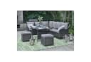 HTI-Living Garten-Essgruppe 5-tlg. Ecksofa mit Tisch und Hocker grau-blau Bild 2