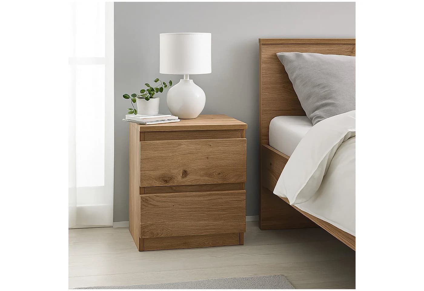 HTI-Living Nachtkommode 2er Set Artisaneiche Modern - Bild 2